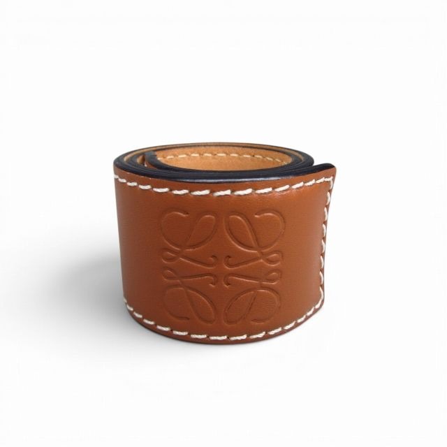 Loewe Slap Bracelet Anagram Tan Brown