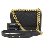 Chanel V-Stitch Mini Boy Shoulder Bag — view 2