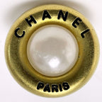 Chanel Plated Faux Pearl 94 a Gold Vintage Earrings — view 4