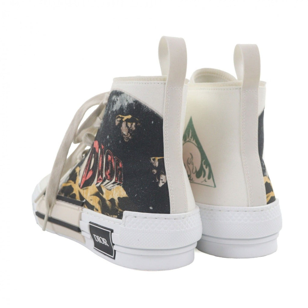 Dior Homme Astero Canvas High Cut Sneakers White 40 — view 4