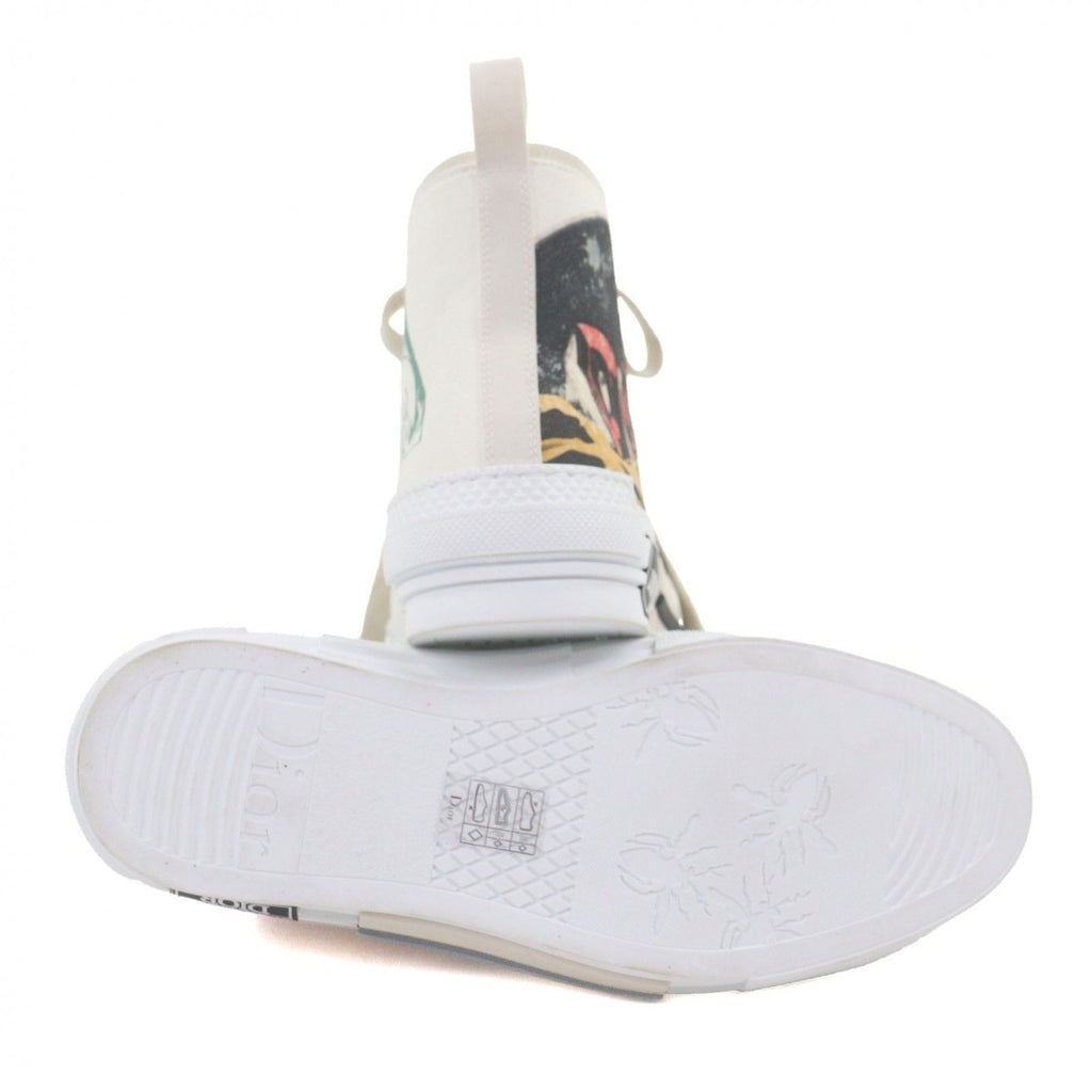 Dior Homme Astero Canvas High Cut Sneakers White 40 — view 5