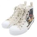 Dior Homme Astero Canvas High Cut Sneakers White 40