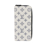 Louis Vuitton Monogram Shadow Zippy Wallet Vertical Leather White