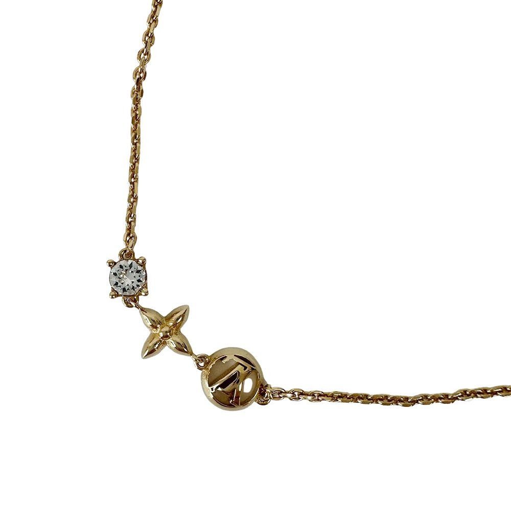 Louis Vuitton Bracelet Metal Rhinestone Petit Gold