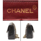 Chanel Chain Shoulder Bag Gold Lambskin Quilted Single Flap — view 4