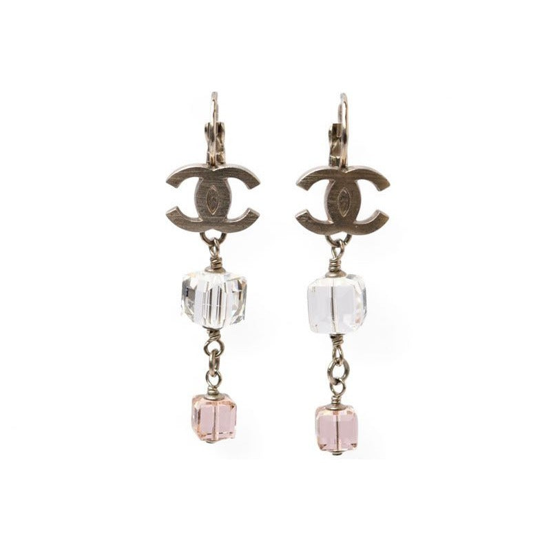 Chanel Accessories CC Logo Clear Pink Cube 08 P Silver