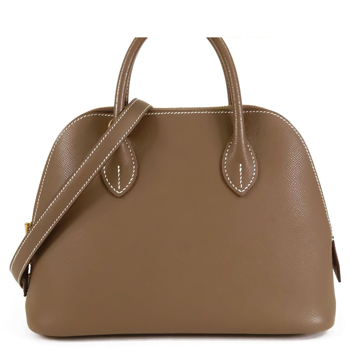 Hermes Bolide 1923 25 Etoupe Gold Epsom 2-Way Shoulder Bag