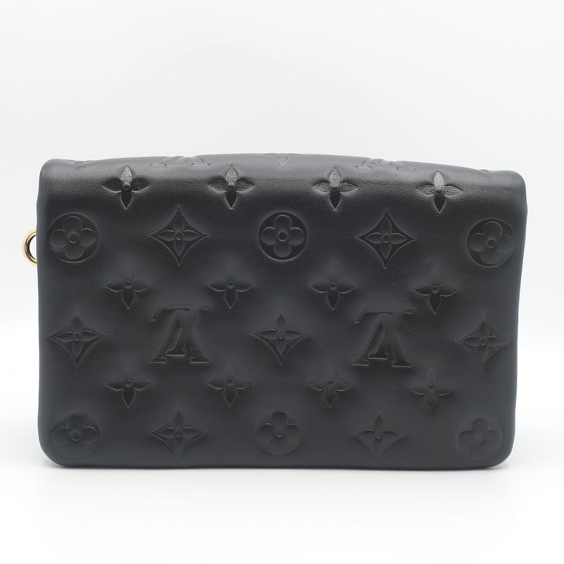 Louis Vuitton Pochette Cousin Shoulder Bag Monogram Black — view 4