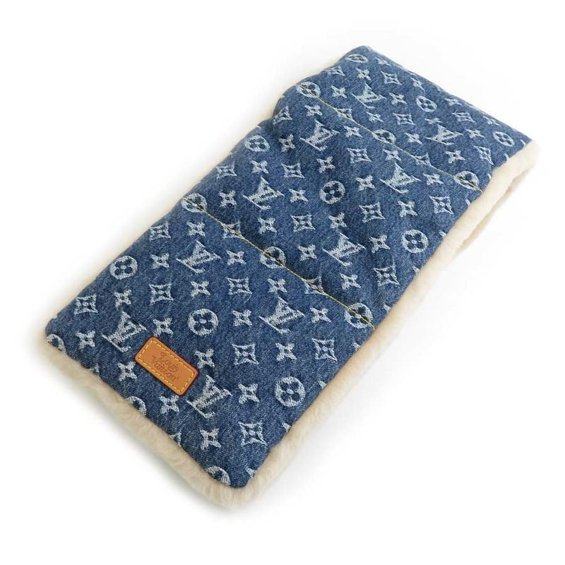 Louis Vuitton Scarf NIGO Collaboration Echarpe Shearling Denim Mp2703