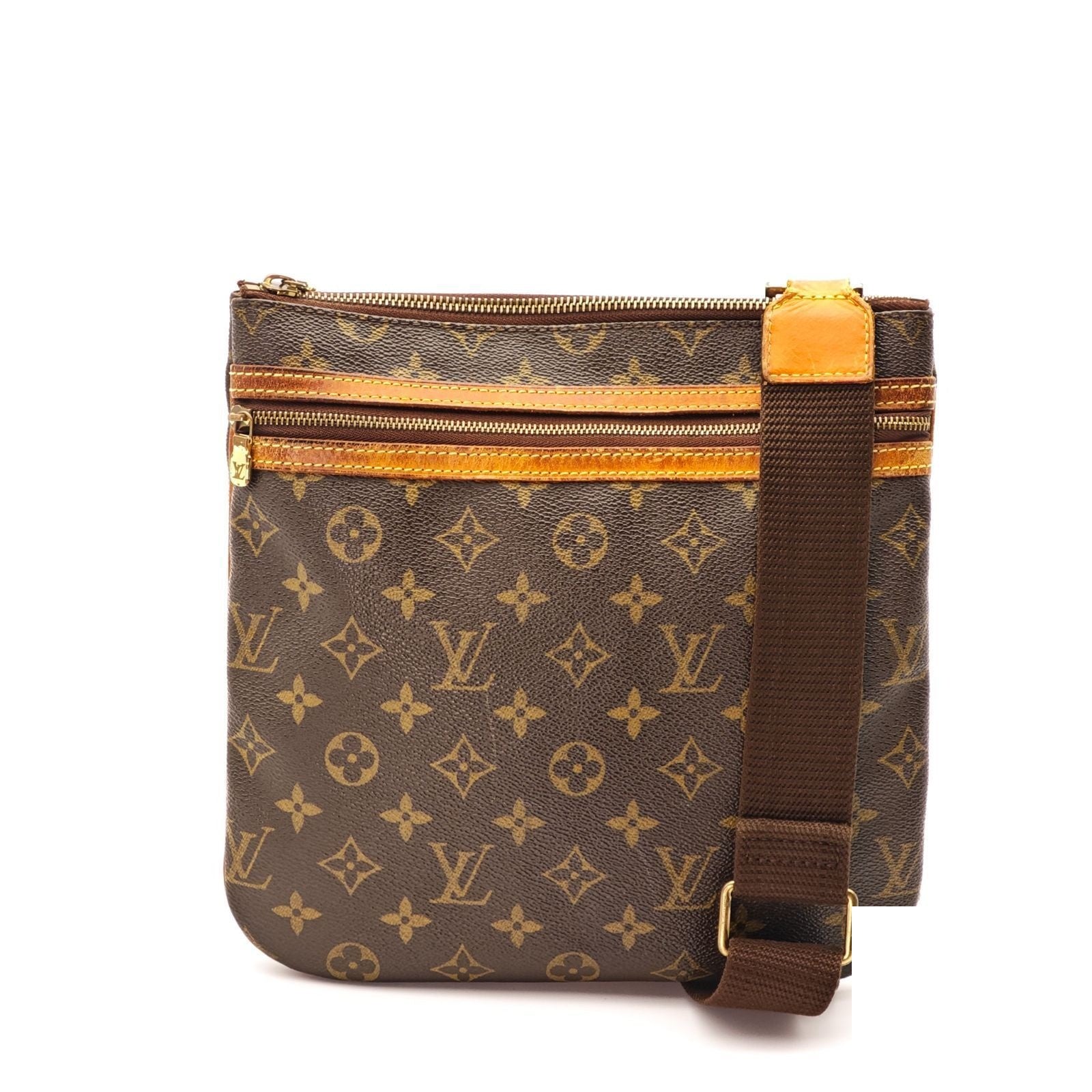 Louis Vuitton Pochette Bosphere Shoulder Bag Light Brown — view 2