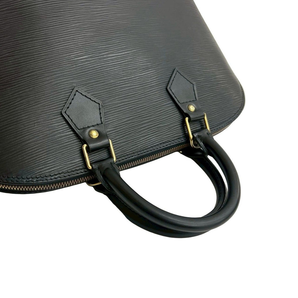 Louis Vuitton Vintage Alma Epi Leather Boston Bag Black — view 4