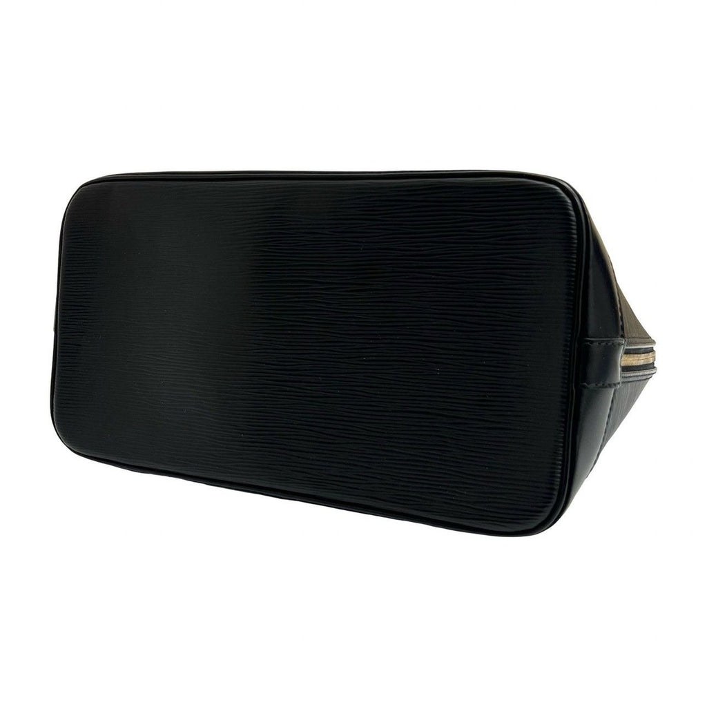 Louis Vuitton Vintage Alma Epi Leather Boston Bag Black — view 8