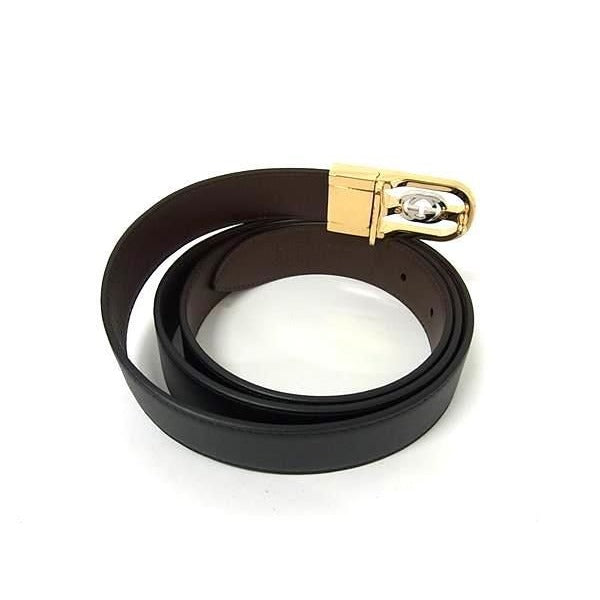 Gucci Belt Interlocking G Black Leather Super — view 3