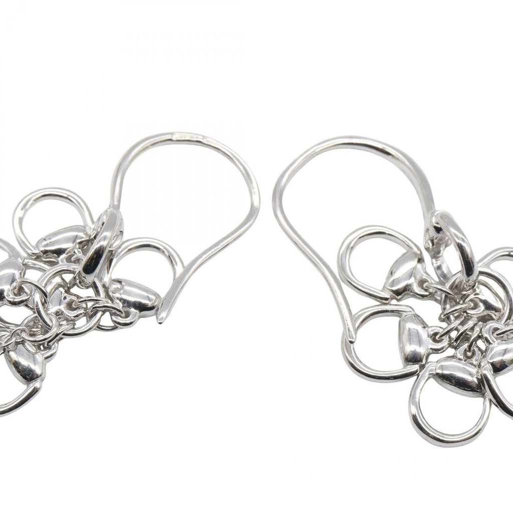 Gucci Earrings Horsebit Drop Hook 18K White Gold — view 2