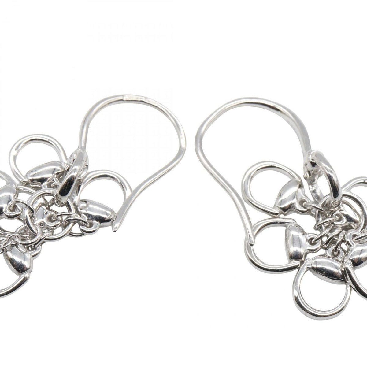 Gucci Earrings Horsebit Drop Hook 18K White Gold — view 2