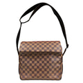 Louis Vuitton Naviglio Damier Shoulder Bag Canvas Brown