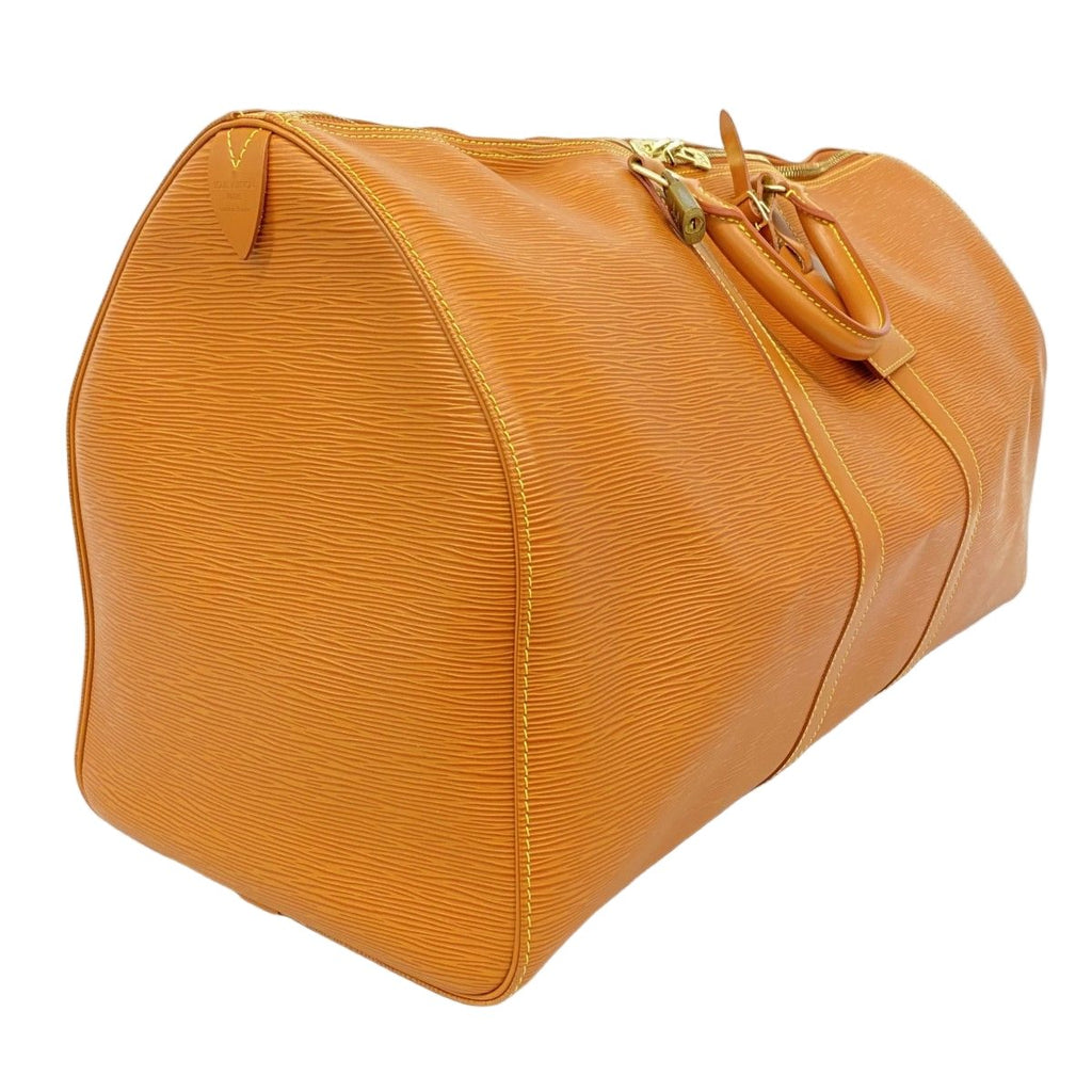 Louis Vuitton Boston Bag Epi Keepall 55 Cipango Gold — view 2