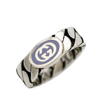 Gucci Ring Silver Purple Interlocking — view 4