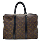 Louis Vuitton Monogram Macassar Porte Documents Voyage Business Briefcase