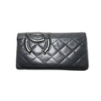 Chanel Cambon Line Leather Bifold Wallet