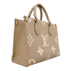 Louis Vuitton Handbag Monogram Empreinte Bicolor On The Go PM Tourtelle Cream — view 2