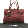 Chanel CC Logo Caviar Leather Vintage 2-Way Bag Gold Bag
