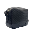 Gucci Micro Guccissima Leather Black Shoulder Bag Gold — view 2