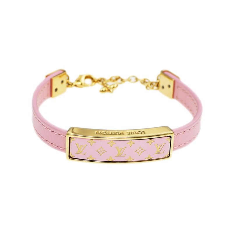 Louis Vuitton Bracelet Nanogram Enamel M8803 Z Pink Gdhardware Accessorie — view 2