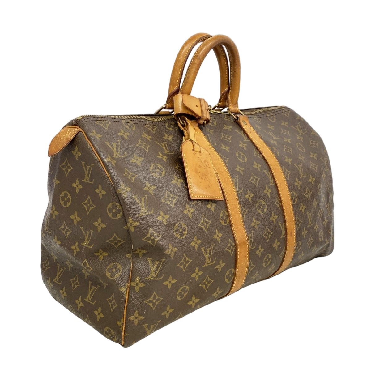 Louis Vuitton Boston Bag Monogram Keepall 45 Brown — view 2