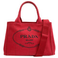 Prada Canapa Mini 2-Way Handbag Canvas