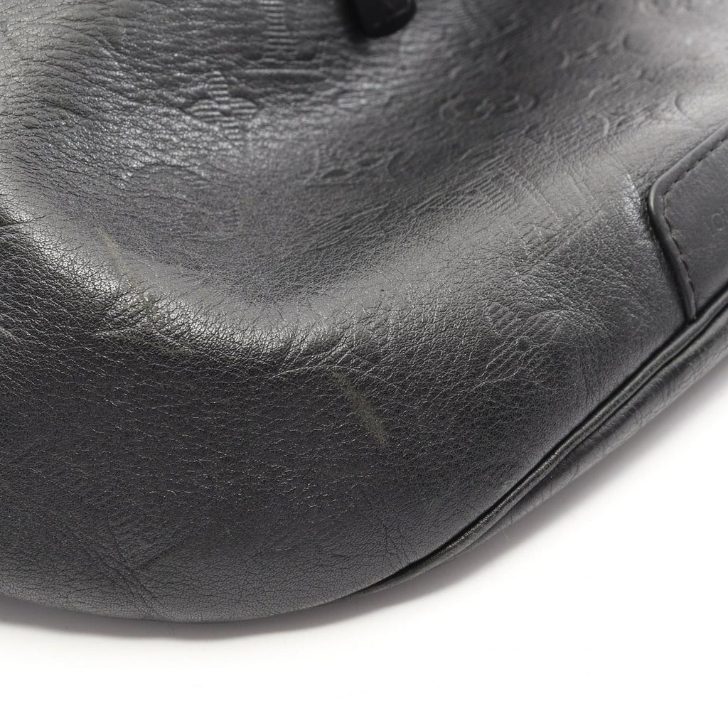 Louis Vuitton Waist Bag Discovery PM Noir Black Leather — view 6