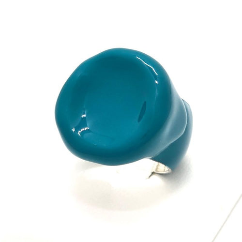 Bottega Veneta Enamel Paint Silver Signet Ring 15 Blaster Star — view 2