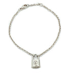 Louis Vuitton Bracelet Silver Lockit Padlock