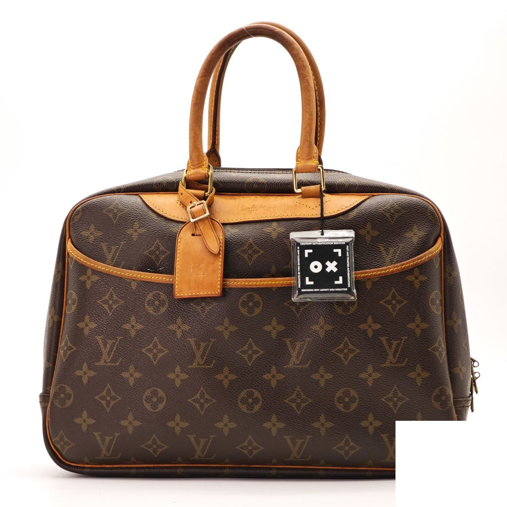 Louis Vuitton Deauville Bag Handbag Brown Name — view 2