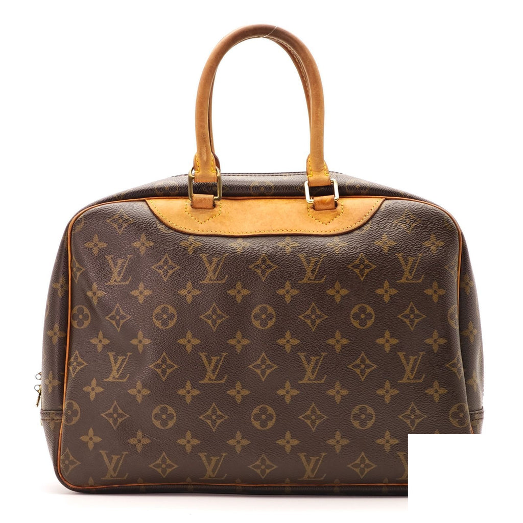 Louis Vuitton Deauville Bag Handbag Brown Name — view 3