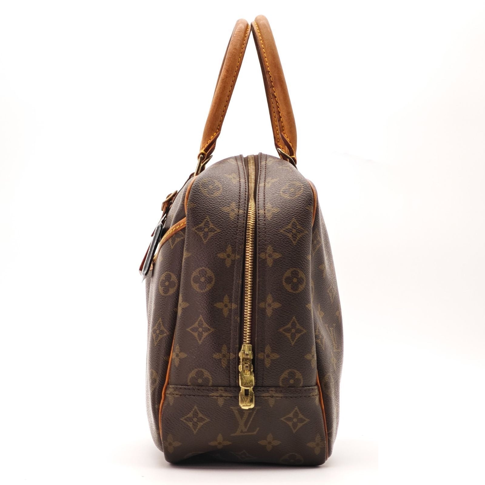 Louis Vuitton Deauville Bag Handbag Brown Name — view 4