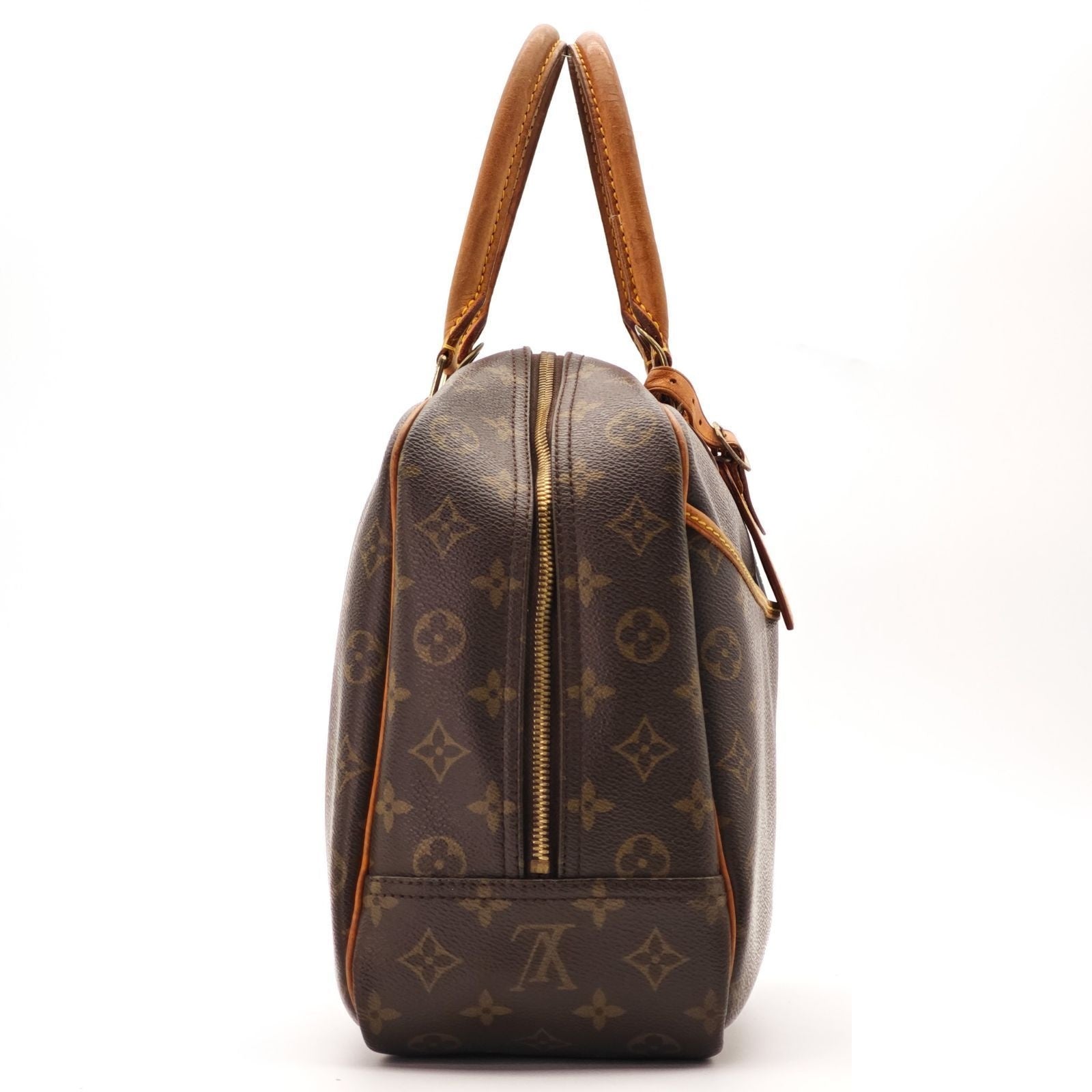 Louis Vuitton Deauville Bag Handbag Brown Name — view 5