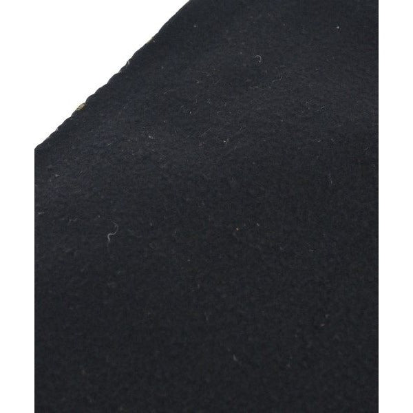 Fendi Scarf Wool Silk Black X Yellow Brown — view 4