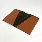 Fendi Pass Port Case with Logo Leather Brown — view 8