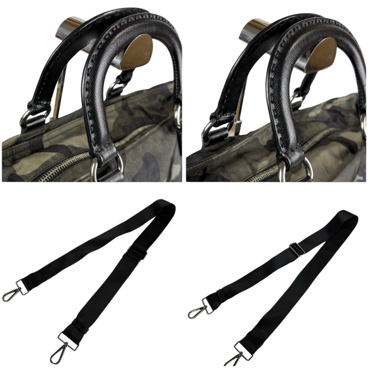 Prada 2-Way Tote Shoulder Bag Dragon Sword Camouflage Pattern — view 7
