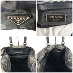 Prada 2-Way Tote Shoulder Bag Dragon Sword Camouflage Pattern — view 8