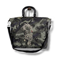 Prada 2-Way Tote Shoulder Bag Dragon Sword Camouflage Pattern