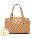 Chanel Handbag Gold Wild Stitch