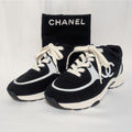 Chanel Sneakers CC Logo Black White