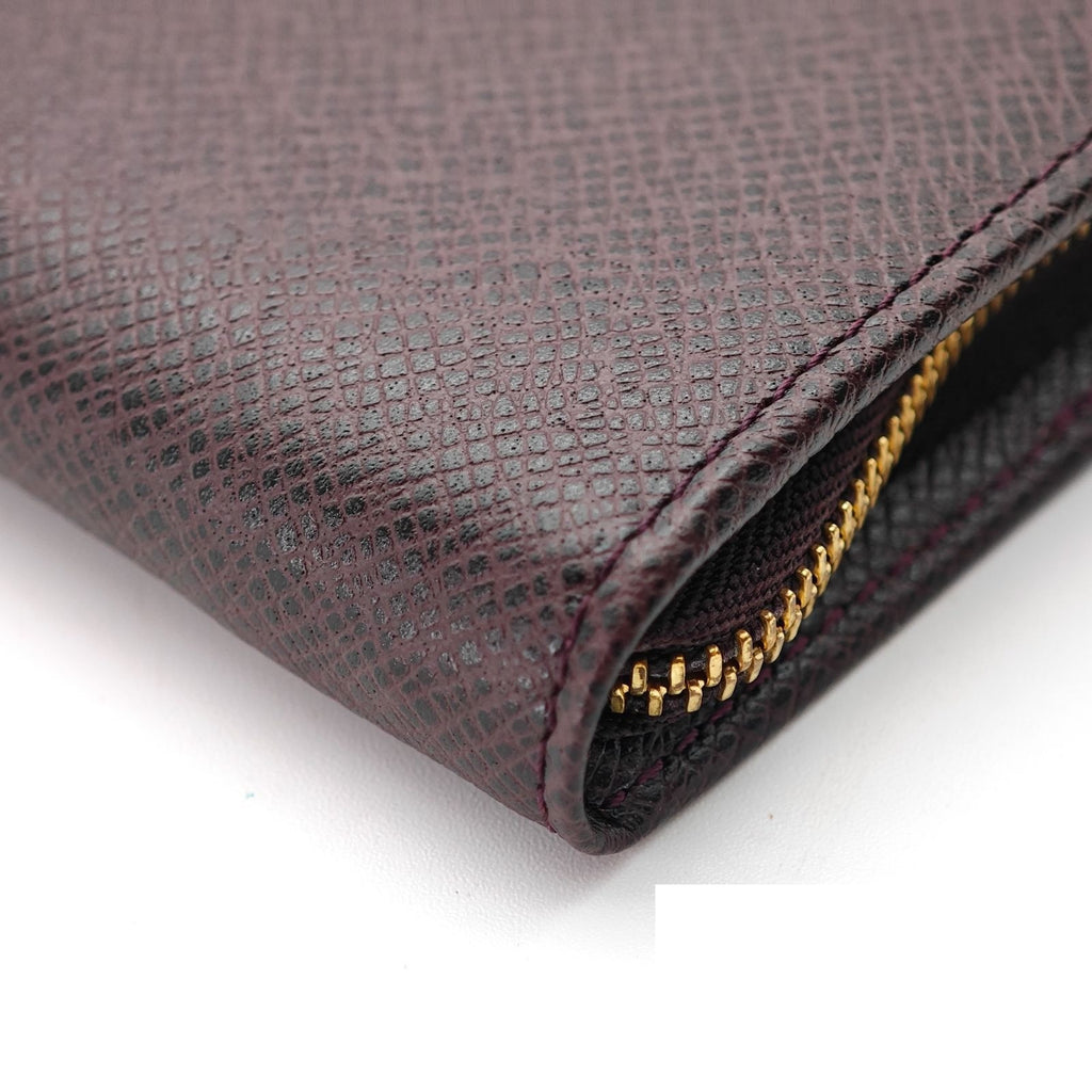 Louis Vuitton Portefeuille Monnaie Zip Taiga Leather Purple Wallet — view 5