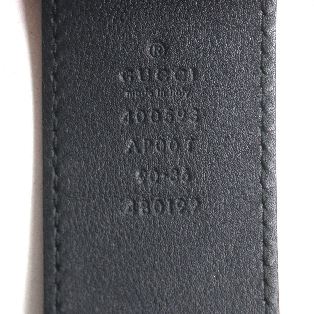 Gucci Double Wide Belt Leather GG Marmont Buckle Black Gold — view 7