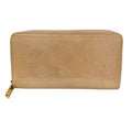 Louis Vuitton Monogram Vernis Zippy Wallet Long Beige