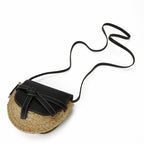 Loewe 329.13 U62 Mini Gate Shoulder Bag Diagonal Pochette Leather Raffia