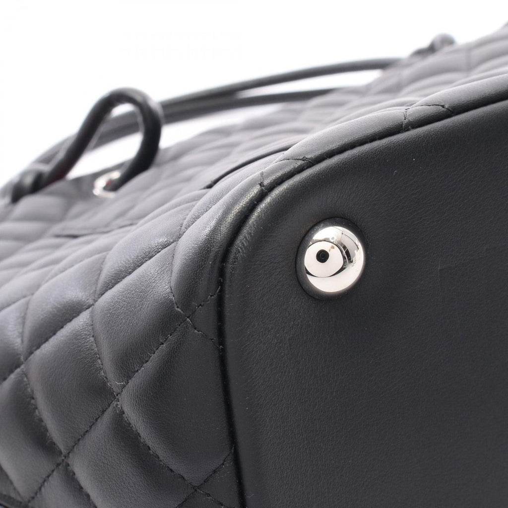 Chanel Tote Cambon Line Large Black Leather Patent — view 9
