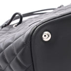 Chanel Tote Cambon Line Large Black Leather Patent — view 9